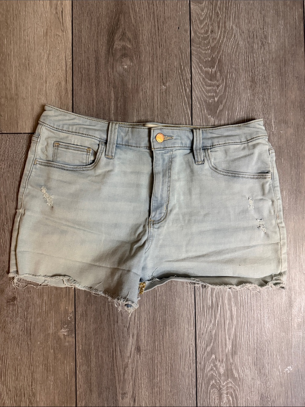 Casual Light Denim Women's Cutoff Shorts